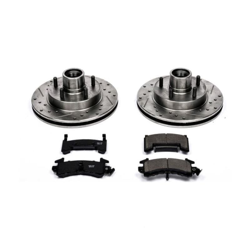 PowerStop — Z23 Daily Driver Carbon-Fiber Ceramic Brake Pad and Drilled & Slotted Rotor Kit