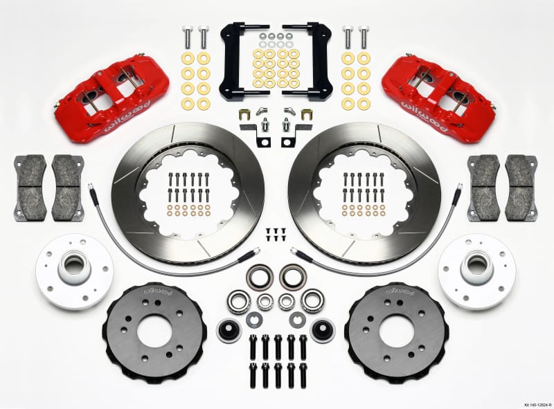 Wilwood — KIT,FRONT,FORD F150,97-03,AERO6,14.25x 1.25,W/ OR W/O ABS,RED,W/LINES