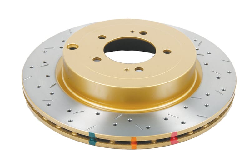 DBA — 4000 Series Rotor - Cross Drilled/Slotted Uni-Directional Rotor
Rear 4000 Series XS Gold Brake Rotor
