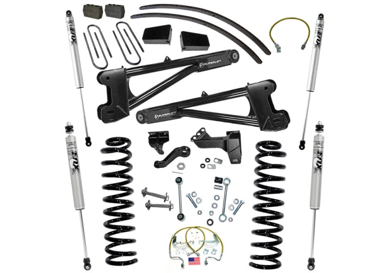 Superlift — 8" Lift Kit w/ FOX Shocks - 08-10 F250/350 4WD Diesel w/ Radius Arms
8in. Lift Kit w/FOX Shocks-08-10 F250/350 4WD Diesel w/Radius Arms