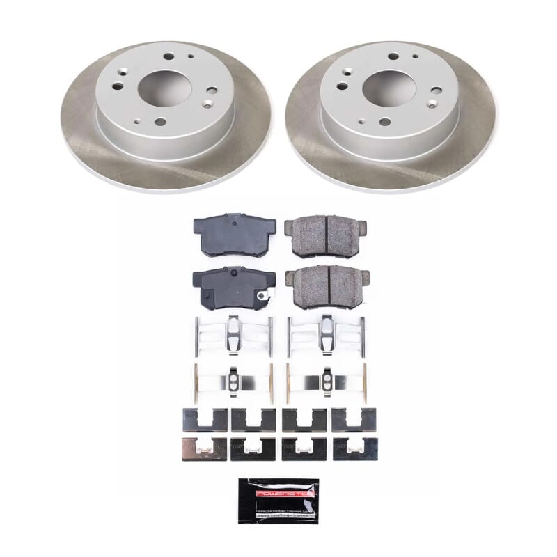 PowerStop — Semi-Coated Rotor and Low-Dust Ceramic Brake Pad Kit