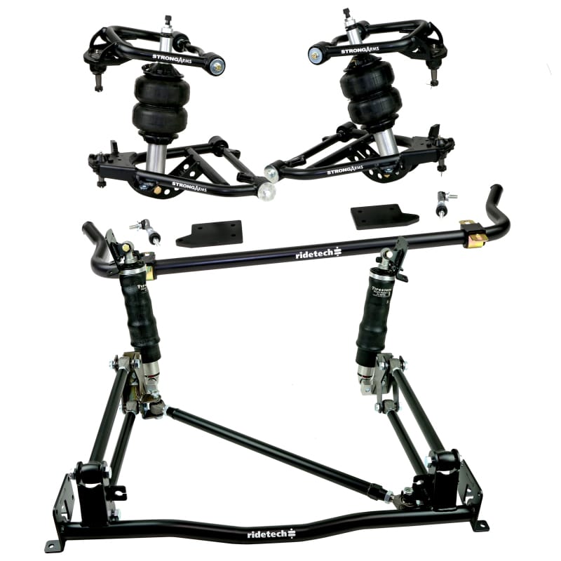 Ridetech — HQ Air Suspension System for 1955-1957 Chevy Car w/ 1 piece frame.