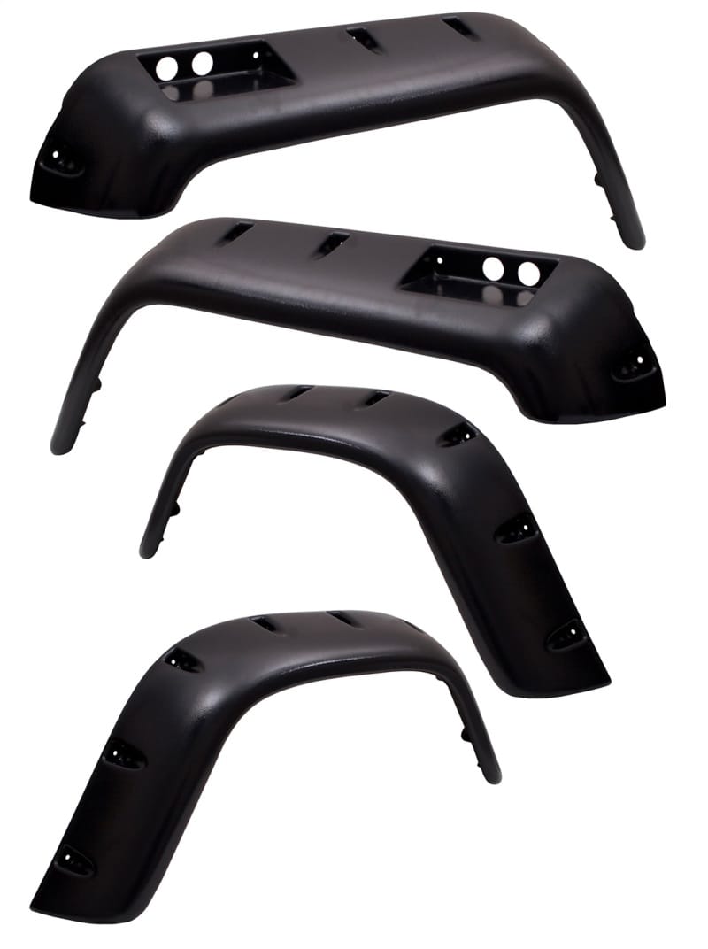 Rugged Ridge — All Terrain Fender Flare Kit, 4.75 Inch, 6 Piece; 76-86 CJ5/CJ7/CJ8
All Terrain Fender Flare Set