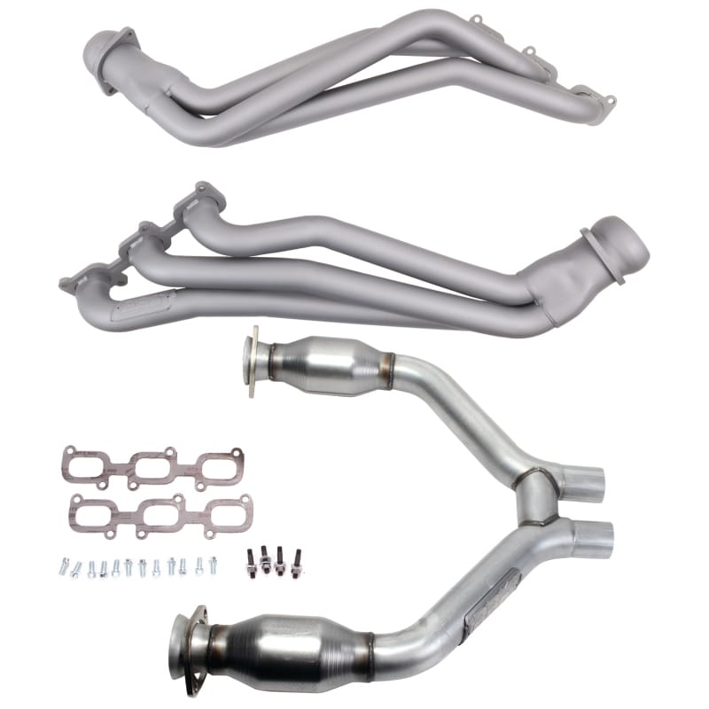 BBK — 15-17 MUSTANG V6 1-3/4 LONG TUBE HEADERS PLUS SHORT MID PIPE (TITANIUM CERAMIC)
Long Tube Exhaust Header w/Catted Mid H Pipe