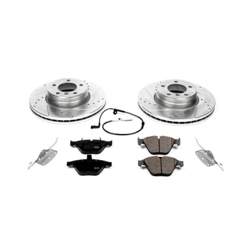 PowerStop — Z23 Daily Driver Carbon-Fiber Ceramic Brake Pad and Drilled & Slotted Rotor Kit