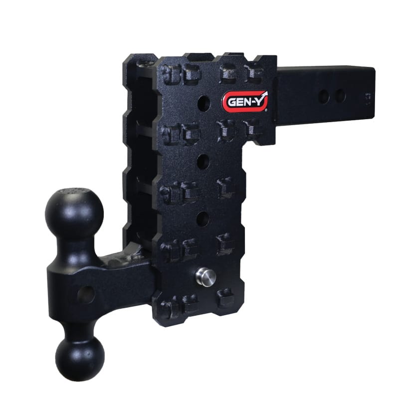GEN-Y Hitch — Gen-Y Phantom-X 2.5in Solid Shank 7.5in Drop 1.6K TW 16K Hitch w/GH-051 Dual-Ball
Drop Hitch
