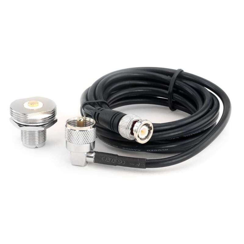 Rugged Radios — Rugged Radios 7 Ft Antenna Coax Cable Kit with BNC Connector for handheld radios - by Rugged Radios