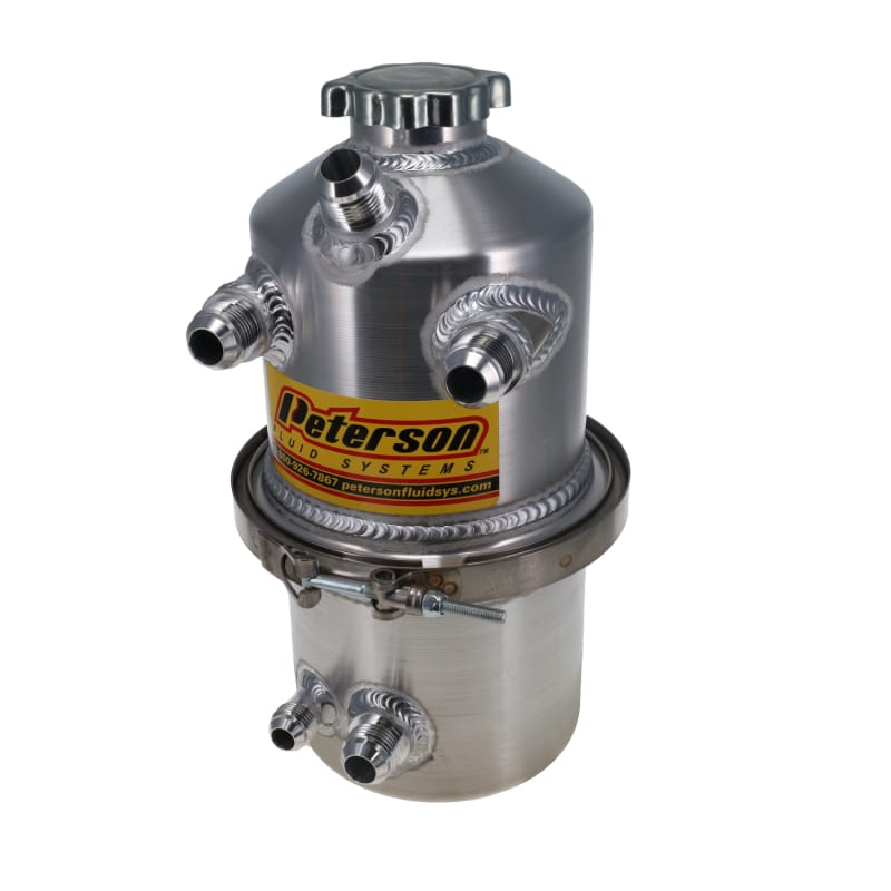 Peterson Fluid Systems — 1.5 GALLON OIL TANK - DUAL SCAVENGE RETURN