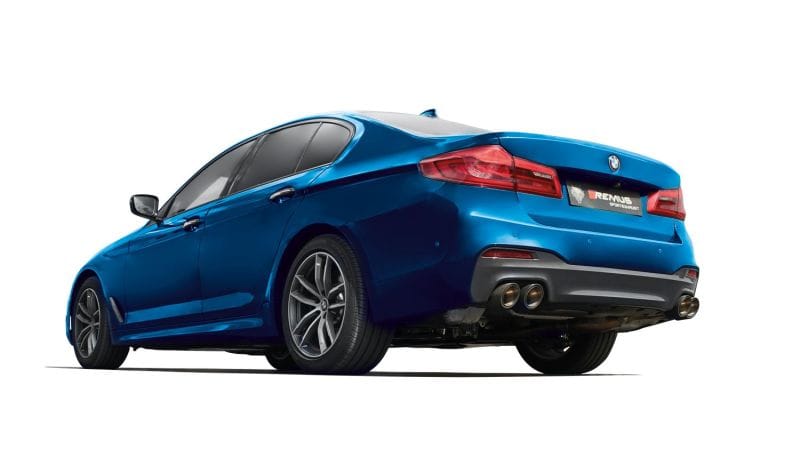 Remus — Remus 2017 BMW M550I xDrive G30 Sedan 4.4L (N63R) Axle Back Exhaust (Tail Pipes Req)