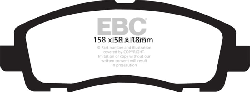 EBC — EBC 09-14 Acura TL 3.5 Ultimax2 Front Brake Pads
Disc Brake Pad