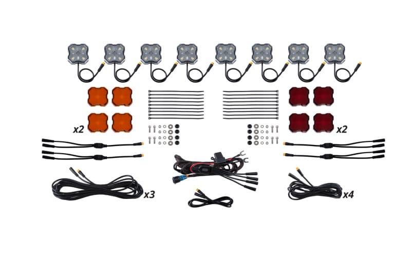 Diode Dynamics — Stage Series Single Color 8 Pack Rock Lights.