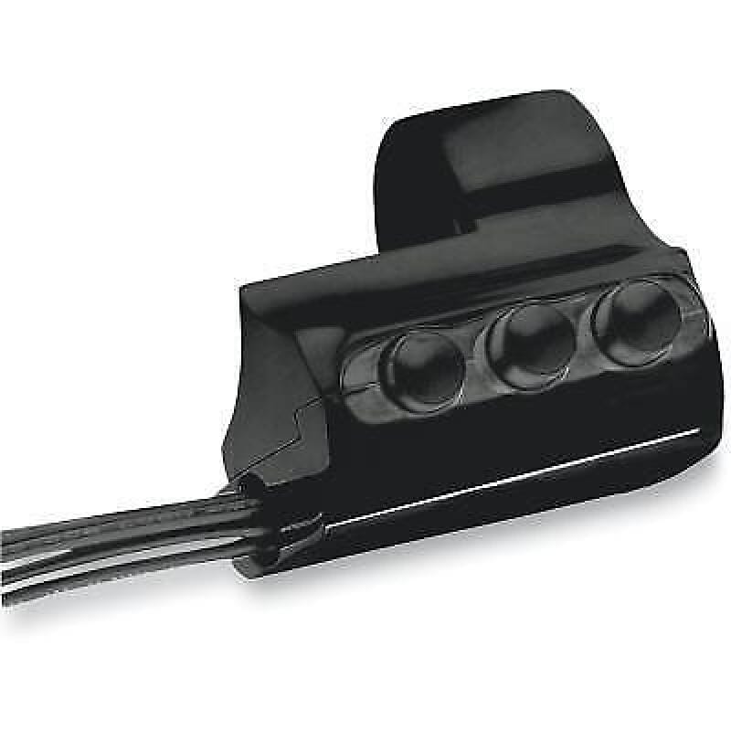 Performance Machine — Performance Machine Switch Assembly 3 Button Left Side - Black Ano