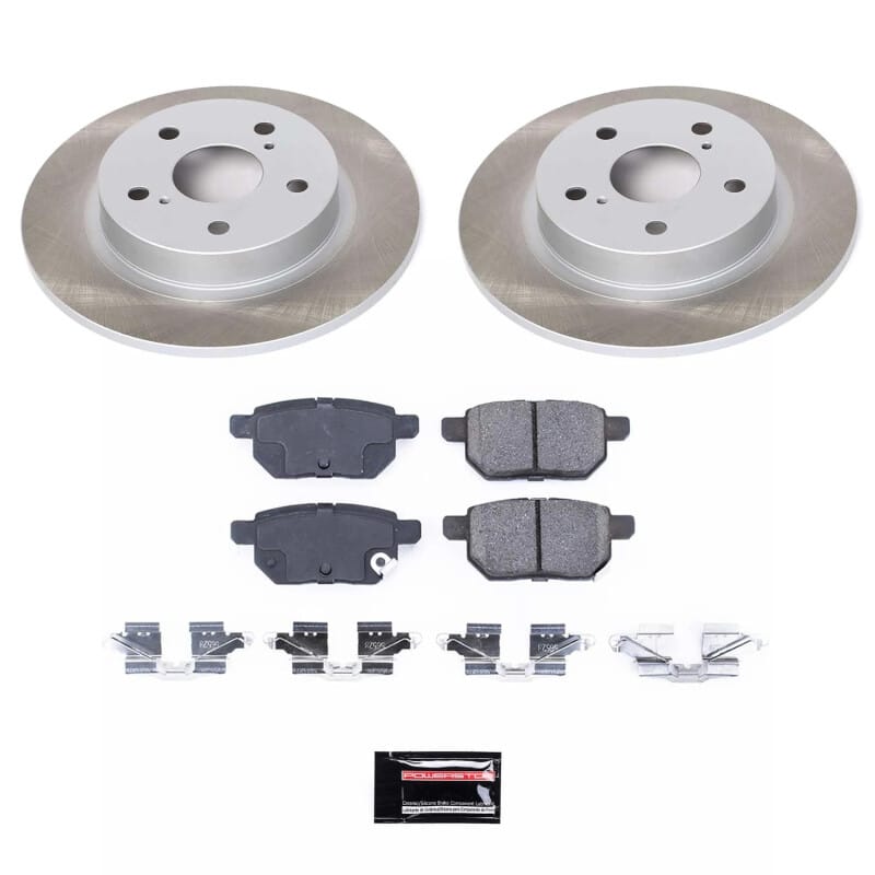 PowerStop — Semi-Coated Rotor and Low-Dust Ceramic Brake Pad Kit