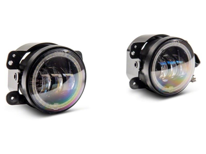 Raxiom — Axial Series 4-Inch LED Devil Eyes Fog Lights with Halo