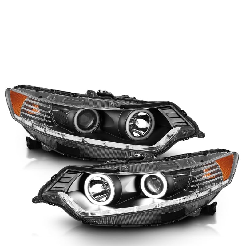 ANZO — ANZO 2009-2012 Acura TSX Projector Headlights w/ Halo Black (CCFL) (HID Compatible)
Head Light Set
HdLtSet