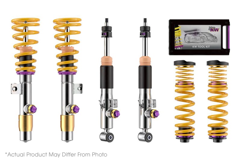 KW — Adjustable Coilovers with Rebound and Low & High-speed Compression adjustability
KW COILOVER KIT V4 BUNDLE - 3A730096