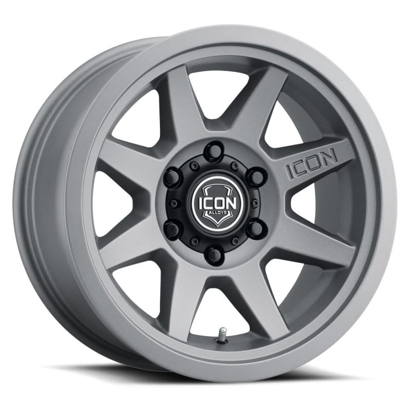 ICON — ICON ALLOYS REBOUND SLX CHARCOAL - 17 X 8.5 / 6 X 5.5 / 0MM / 4.75" BS