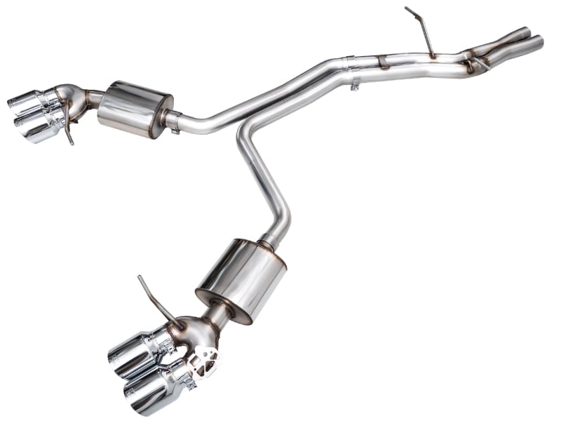 AWE Tuning — AWE Touring Edition Exhaust for '22+ Porsche Macan 2.9TT - Chrome Silver Tips