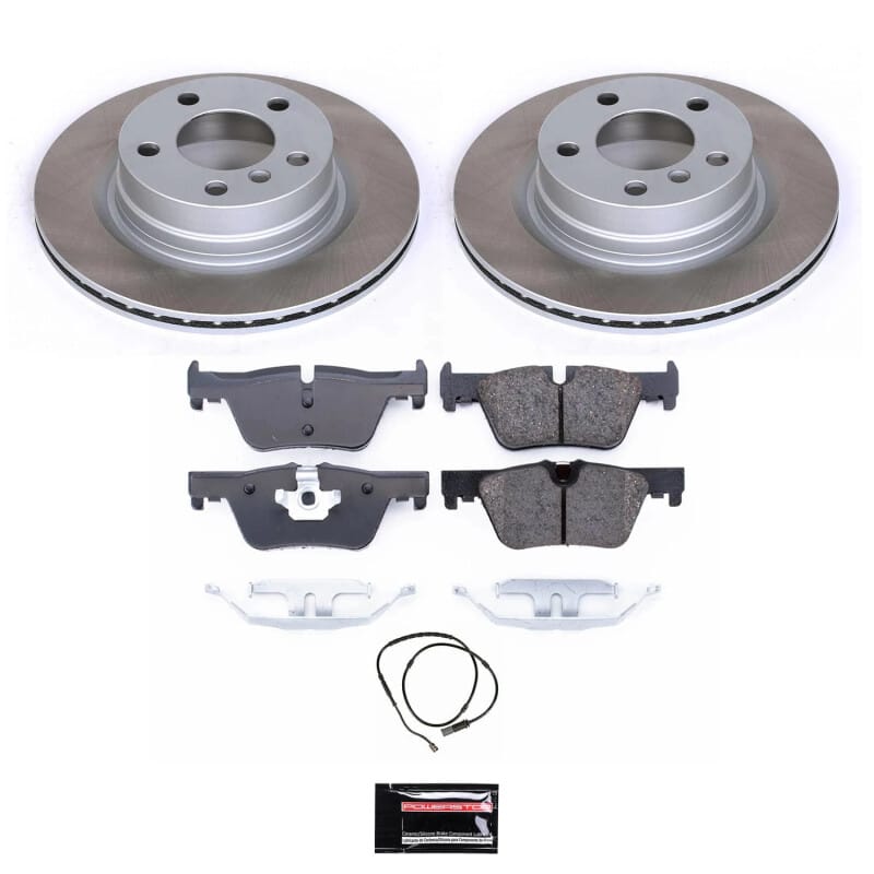 PowerStop — Semi-Coated Rotor and Low-Dust Ceramic Brake Pad Kit