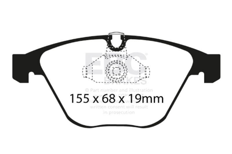 EBC — Redstuff Ceramic Low Dust Brake Pads