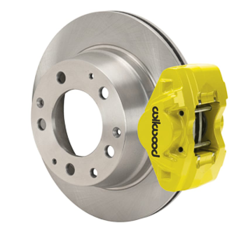 Wilwood — Wilwood 84-89 Porsche 911 D31 11.42in. Rear Brake Kit w/ Flex Lines - Yellow