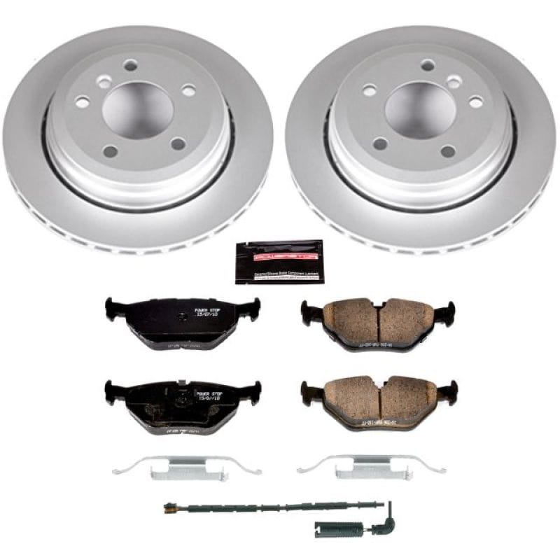 PowerStop — Genuine Geomet Coated Rotor and Carbon-Fiber Ceramic Brake Pad Kit