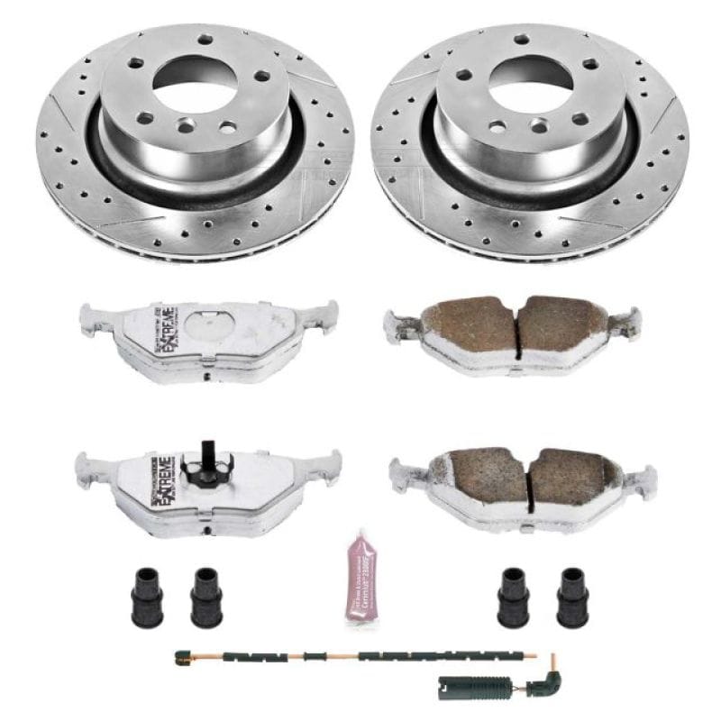 PowerStop — Z26 Street Performance Ceramic Brake Pad and Drilled & Slotted Rotor Kit