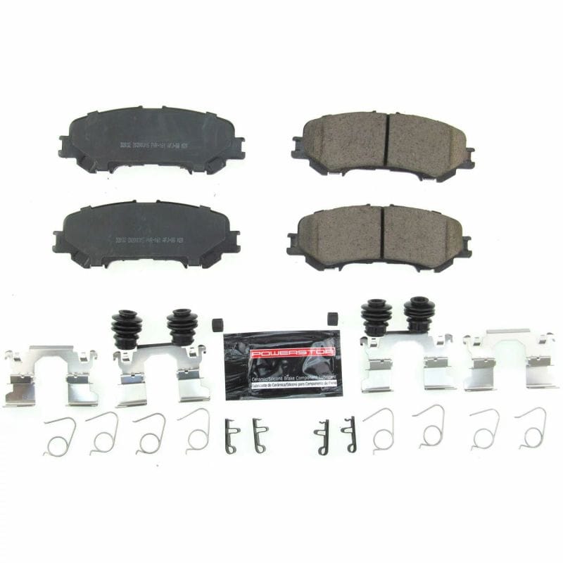 PowerStop — PowerStop - Z23 Daily Driver Carbon-Fiber Ceramic Brake Pads with Hardware Kit