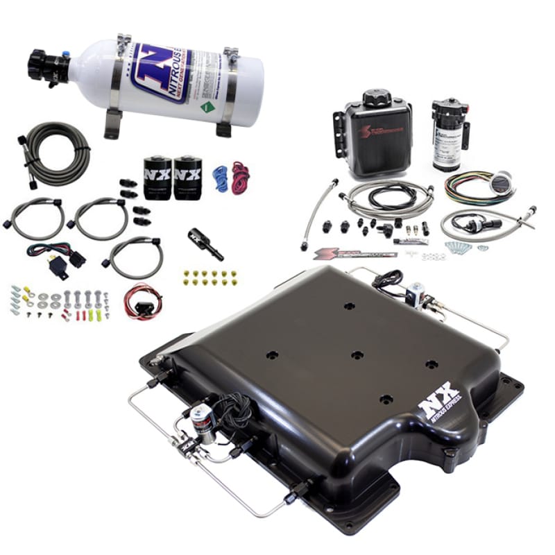 Nitrous Express — Hellcat Lid With Nitrous and Water/Methanol System (100-400HP) W/ 5LB Bottle
Nitrous and Water Methanol System