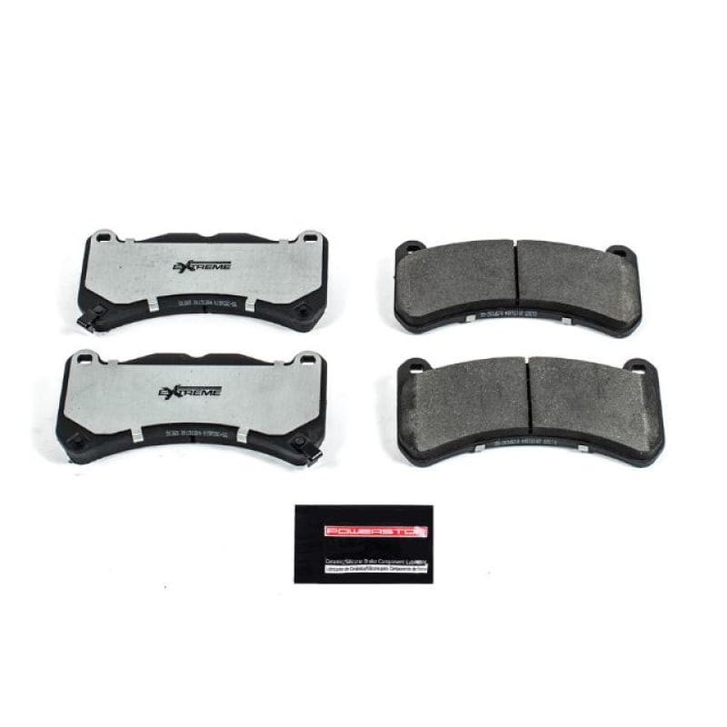 PowerStop — PowerStop - Z26 Performance Carbon-Fiber Ceramic Brake Pads with Hardware Kit