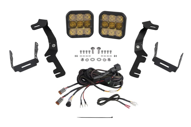 Diode Dynamics — Diode Dynamics Stage Series Ditch Light Kit for 2019-Present Ram SS5 - Sport Yellow Combo