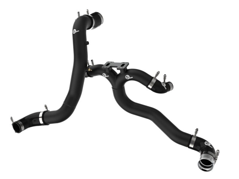 aFe — BladeRunner 3 IN Aluminum Hot and Cold Charge Pipe Kit Black