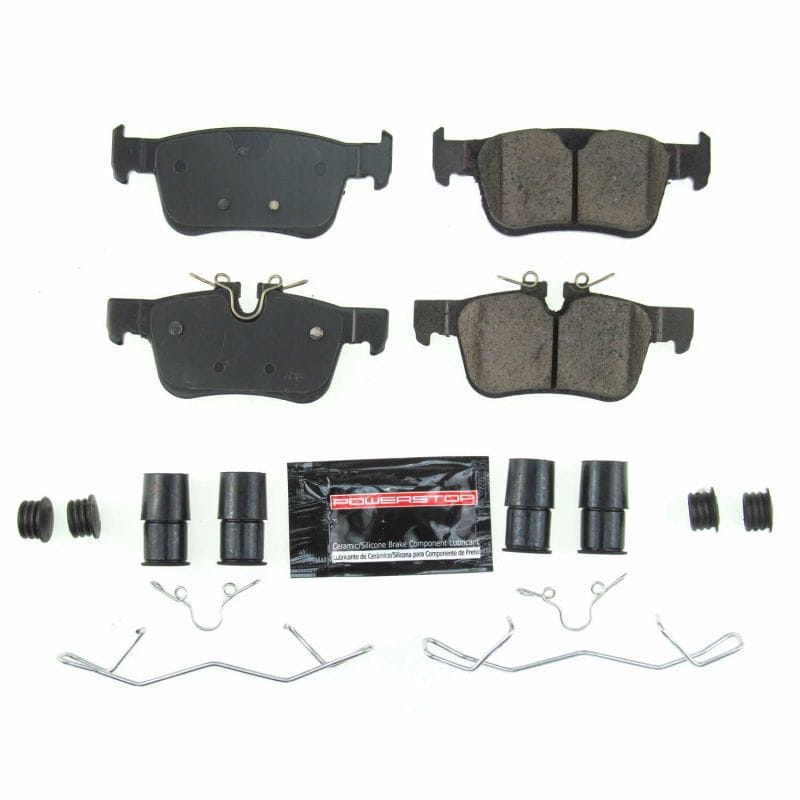 PowerStop — PowerStop - Z23 Daily Driver Carbon-Fiber Ceramic Brake Pads with Hardware Kit