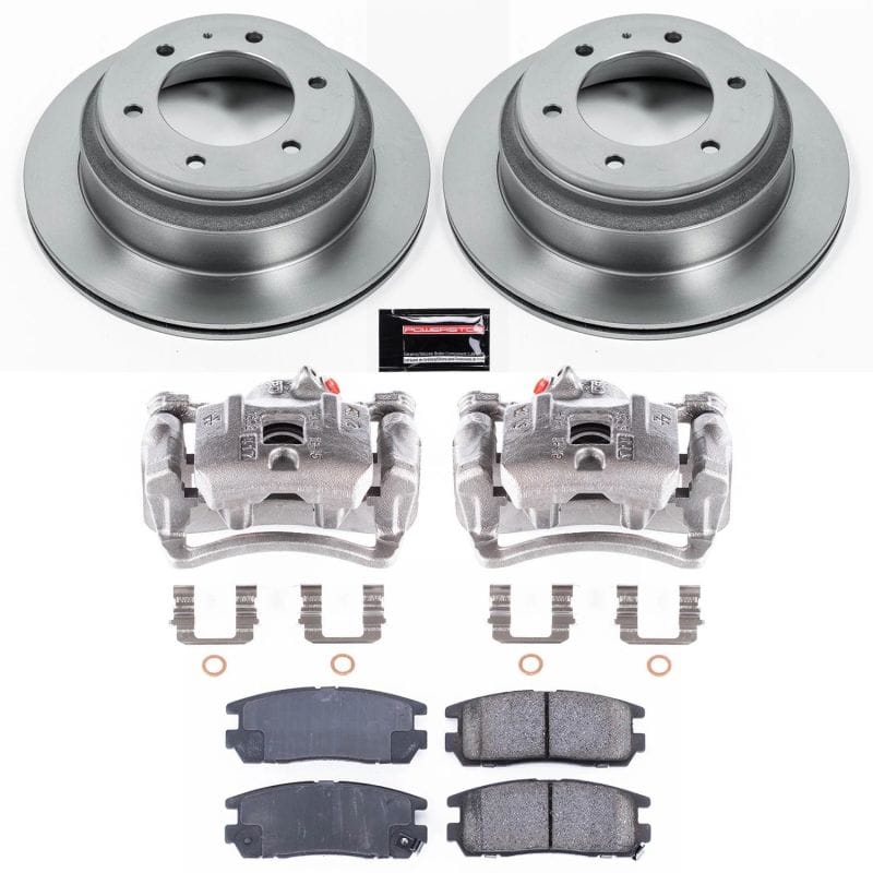 PowerStop — OE Stock Replacement Low-Dust Ceramic Brake Pad, Rotor and Caliper Kit