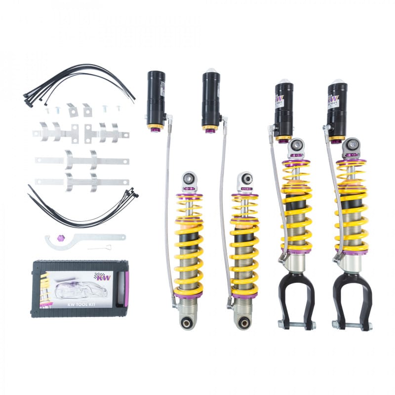 KW — Adjustable Coilovers with Rebound and Low & High-speed Compression adjustability
KW COILOVER KIT V4 - 3A7100AM
