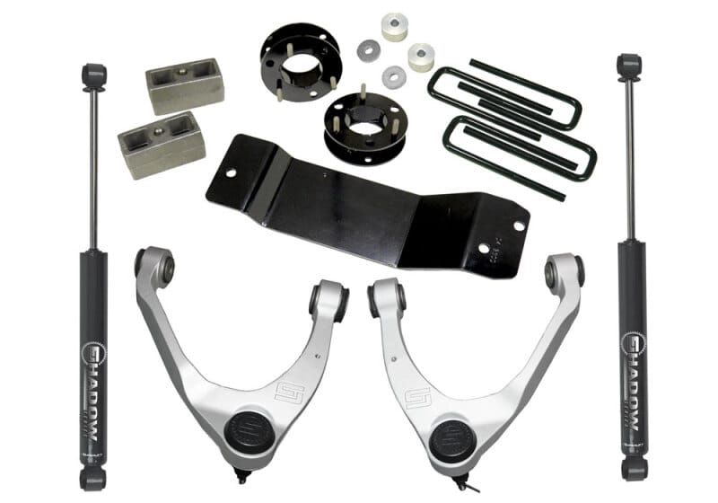 Superlift — 3.5" Upper Ctrl Arm Kit-07-16 GM 1500 4WD w OE Cast Stl Ctrl Arms w SL Rr Shocks
3.5in. Upper Ctrl Arm Kit-07-16 GM 1500 4WD w OE Cast Stl Ctrl Arms w SL Rr Shoc
