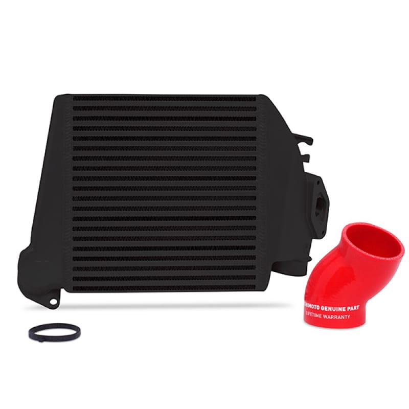 Mishimoto — Top-Mount Intercooler, Black Cooler Red Hoses, fits Subaru WRX 2008-2014
Subaru WRX 2008-2014 Top-Mount Intercooler