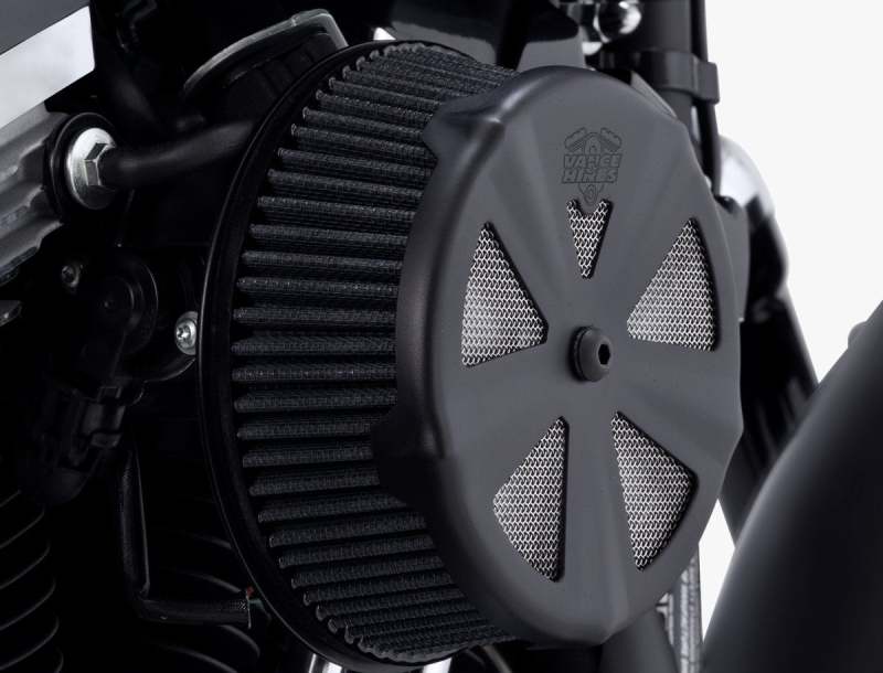Vance and Hines — Vance & Hines Black Skullcap Crown Intake Cover