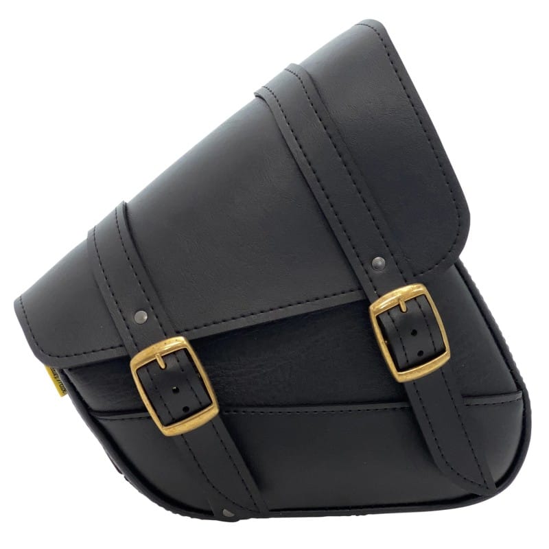 Willie & Max — Willie & Max HD Sportsters, Custom Hard Tails Brass Monkey Swingarm Bag Dual Shock - Black