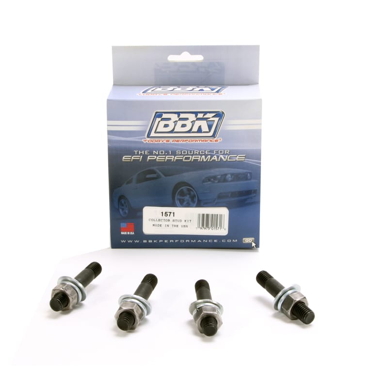 BBK — BBK EXHAUST HEADER COLLECTOR STUD KIT (4 PCS+WASHERS & NUTS)
Exhaust Header Collector Stud Kit