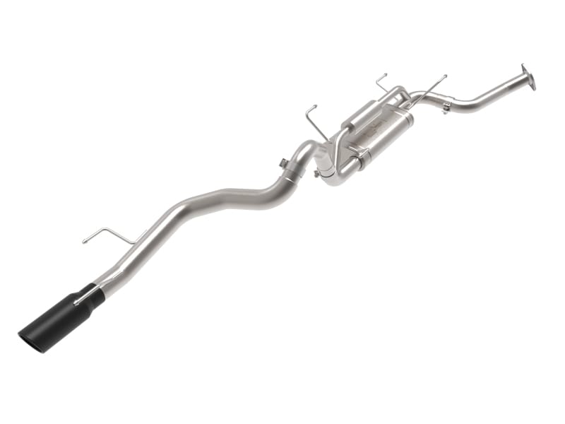 aFe — Vulcan Series 2-1/2 IN Stainless Steel Cat-Back Exhaust w/Black Tip