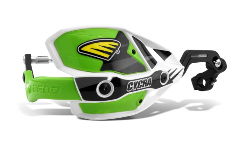 Cycra — White Shields/Green Covers/Green Guards, 7/8"