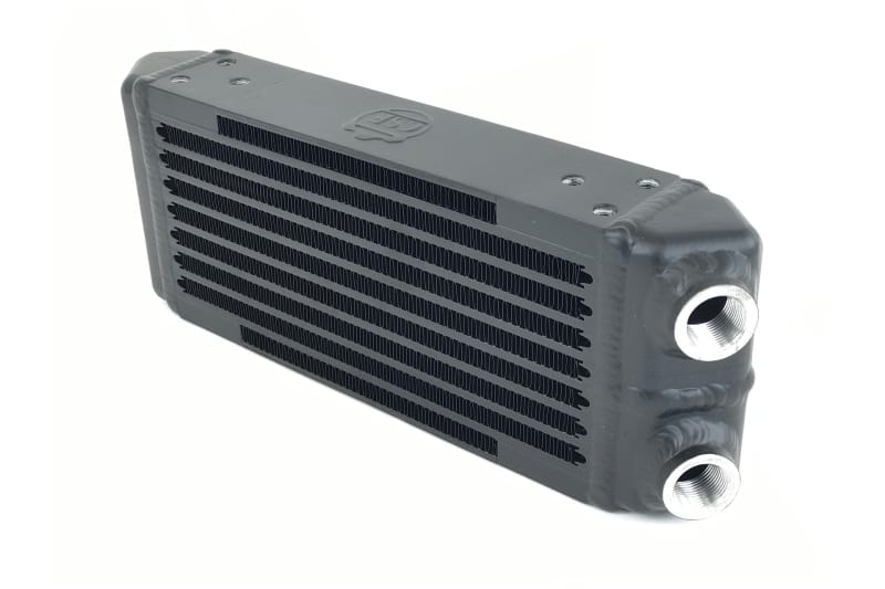 CSF — Universal Dual-Pass Oil Cooler - M22 x 1.5 connections - 13L x 4.75H x 2.16W