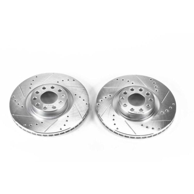 PowerStop — PowerStop Evolution Performance Drilled, Slotted & Plated Brake Rotor Pair