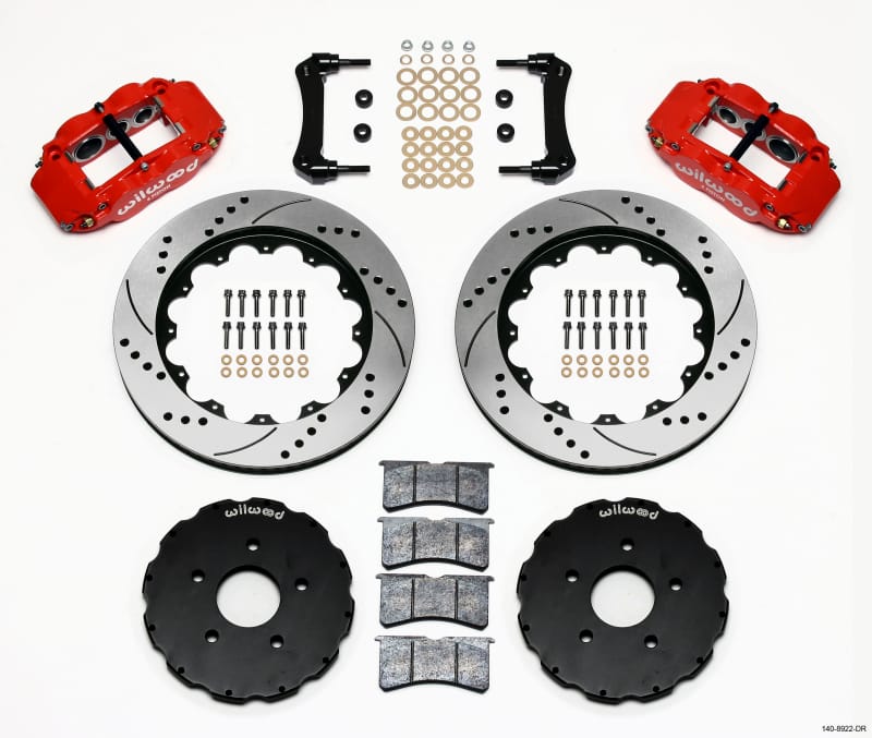 Wilwood — KIT,FRONT,VETTE,97-13,FNSL6R,14.00 ROTOR PERFORMANCE DRILLED,RED