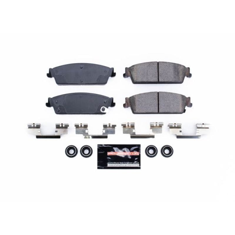 PowerStop — PowerStop - Z23 Daily Driver Carbon-Fiber Ceramic Brake Pads with Hardware Kit