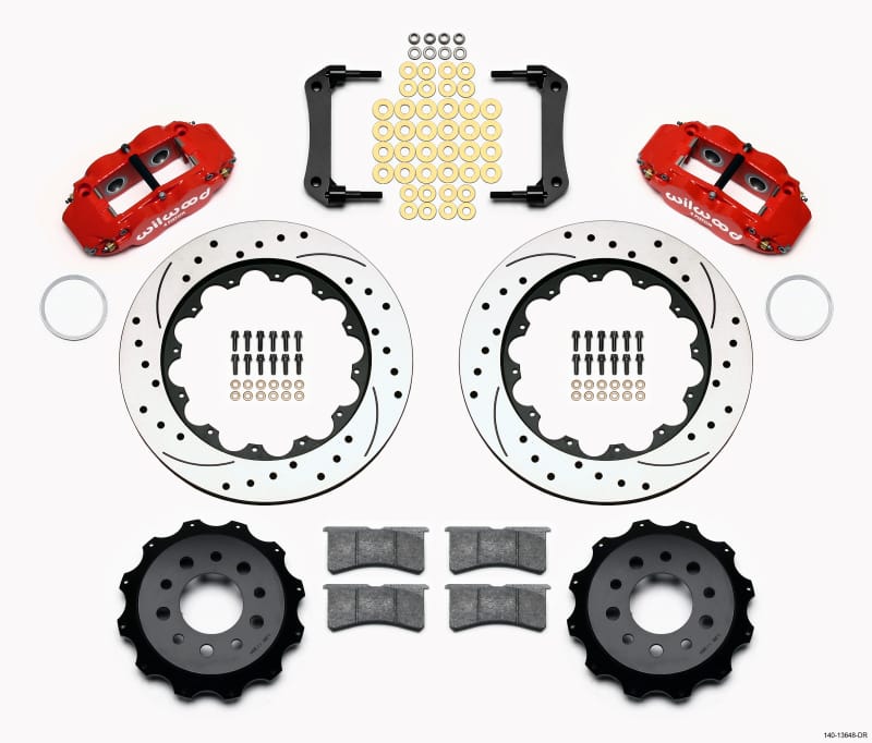 Wilwood — KIT,REAR,CAMARO,2010,W/C6 HUB,FNSL4R 14.00 ROTOR,SRP,RED