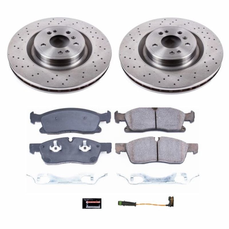 PowerStop — OE Stock Replacement Low-Dust Ceramic Brake Pad and Rotor Kit
