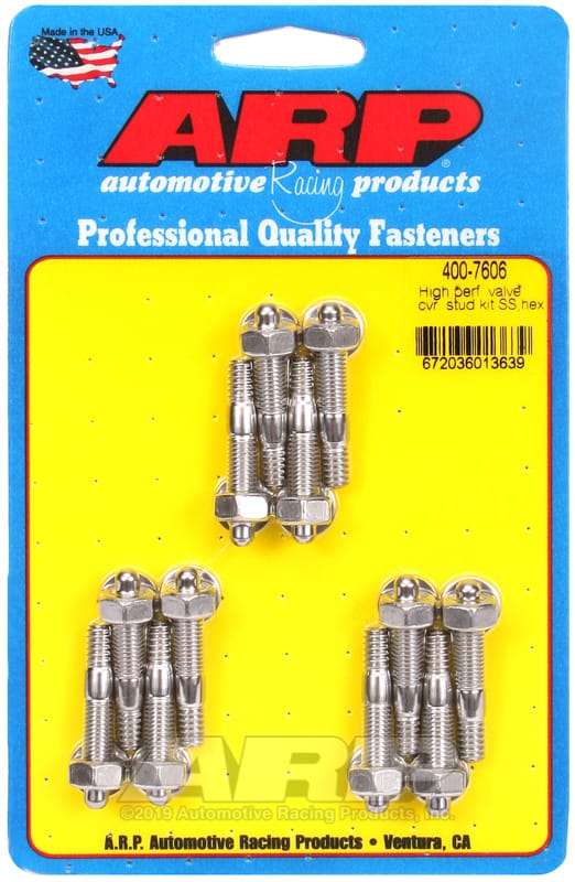 ARP — ARP SS Hex Valve Cover Stud Kit
