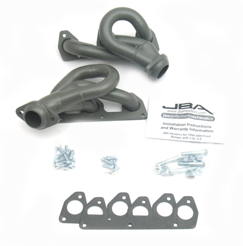 JBA — JBA 02-08 Ford Ranger 3.0L V6 w/o EGR 1-1/2in Primary Ti Ctd Cat4Ward Header
Exhaust Header